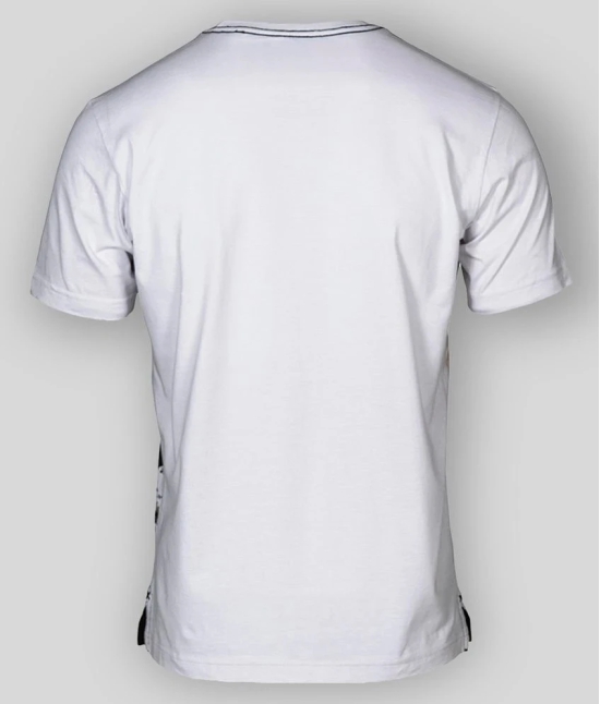 Huetrap - White Cotton Regular Fit Mens T-Shirt ( Pack of 1 ) - M