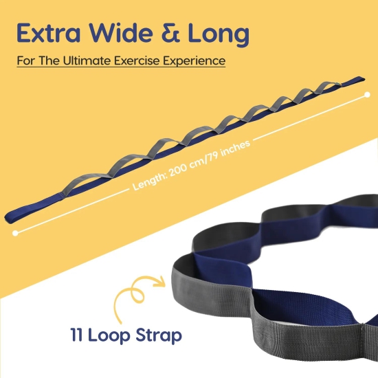 Loop Yoga Stretch Belt-Blue