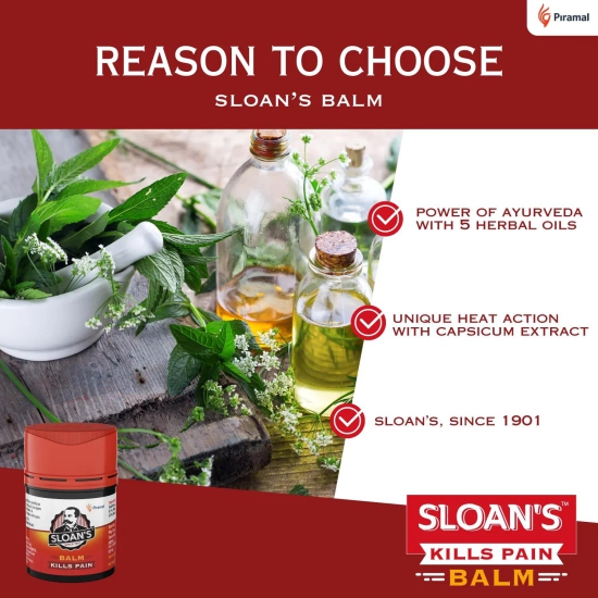 Sloan's Balm | Pain killer - 10gm/20gm 20 Gm Pack of 4