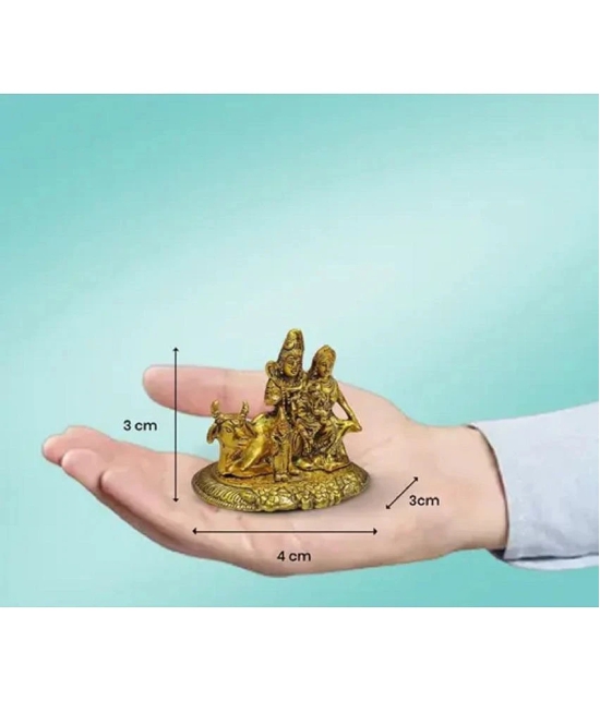 PAYSTORE Aluminium Shiv Family Idol ( 3 cm )