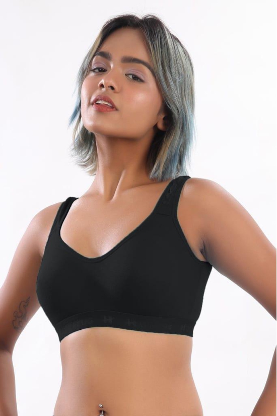 Women Hug Sports Bra Black