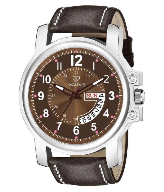 Walrus na Leather Analog Mens Watch