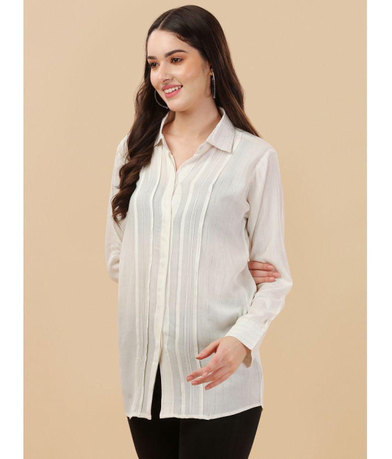 gufrina White Viscose Womens Regular Top ( Pack of 1 ) - None