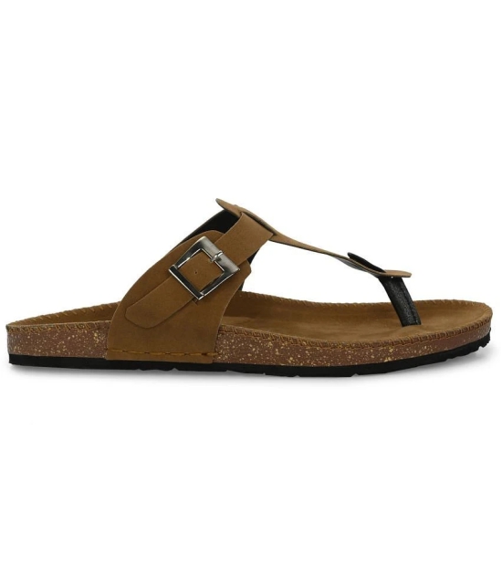 Leeport Camel Mens Thong Flip Flop - None