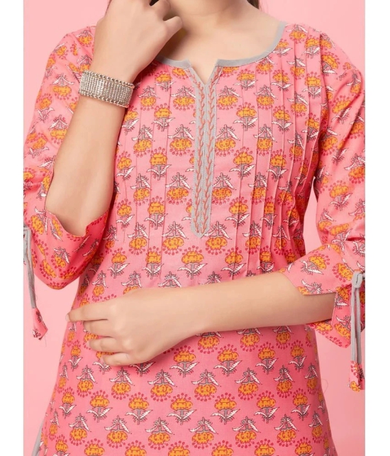 Aarika Red Cotton Girls Kurta and Sharara Set ( Pack of 1 ) - None