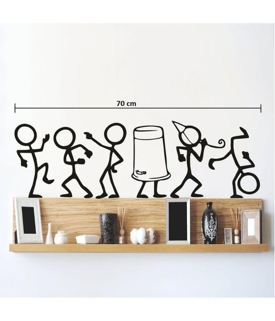 Asmi Collection Funny Party Dance Wall Sticker ( 25 x 70 cms )