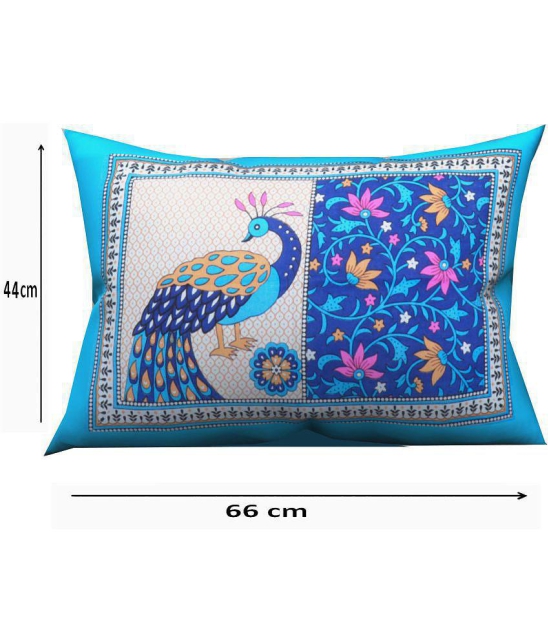 URBAN MAGIC Pack of 2 Blue Pillow Cover - Blue