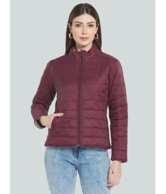 PPTHEFASHIONHUB - Polyester Maroon Puffer Pack of 1 - None