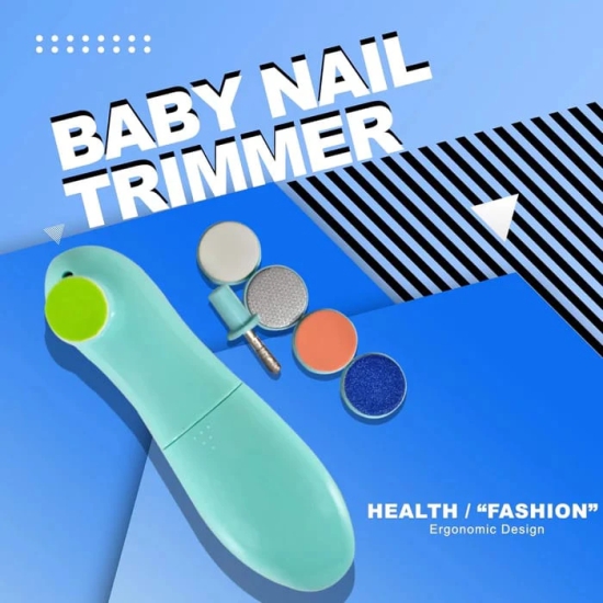 Electric Nail Trimmer for Baby, Baby Nail Trimmer, Baby Nail Cutter, Nail Trimmer for New Born Baby, Kids Nail Cutter with Light (Multi Color)