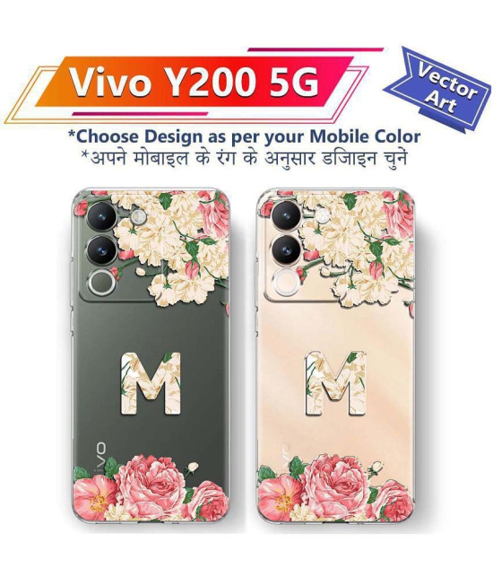 Fashionury Multicolor Printed Back Cover Silicon Compatible For Vivo Y200 ( Pack of 1 )