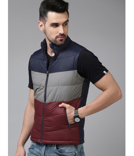 ADORATE Polyester Men''s Quilted & Bomber Jacket - Maroon ( Pack of 1 ) - None