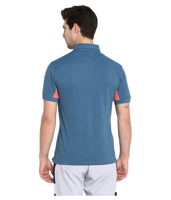 OFF LIMITS Teal Polycotton Polo T-Shirt - None