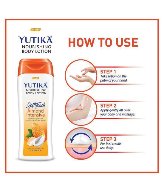 yutika Nourishing Soft Touch Almond Intensive Body Lotion ( 300 mL Pack of 2 )