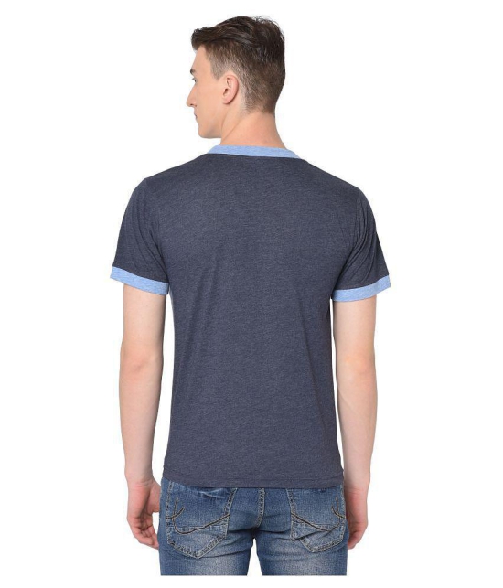 Glito Cotton Blend Blue Solids T-Shirt Single Pack - None