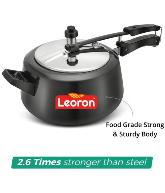 LEORON HANDI 5 L Hard Anodized InnerLid Pressure Cooker With Induction Base