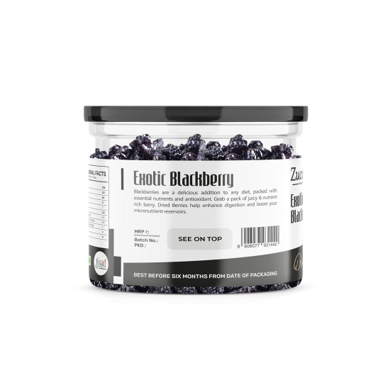 Zucchero Exotic Dried Blackberry, 200g | Crunchy & Goey Berries