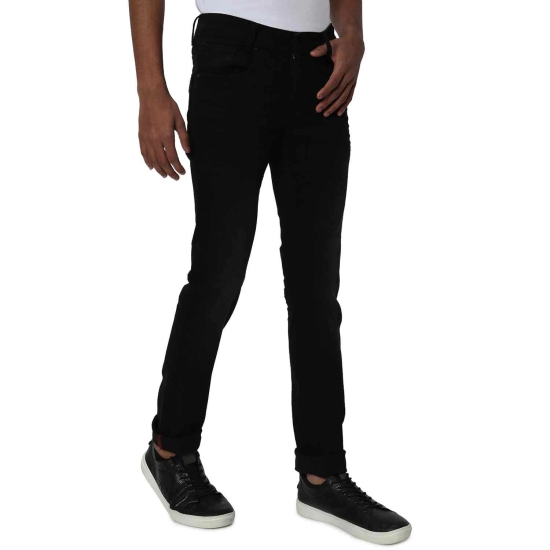 Mens Black Cotton Super Slim Fit Originals Stretch Jeans