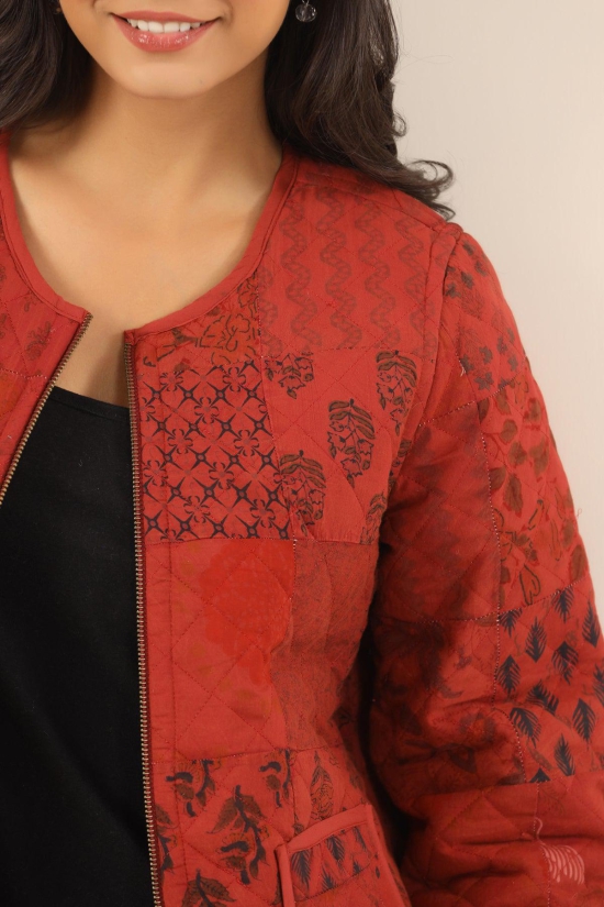 Printed women quilted  jacket-XXL/3xl