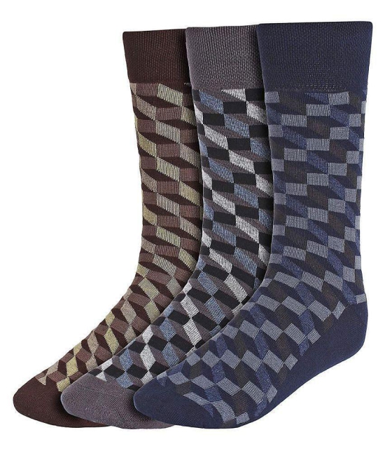 Creature - Cotton Men's Printed Multicolor Full Length Socks ( Pack of 3 ) - Multi