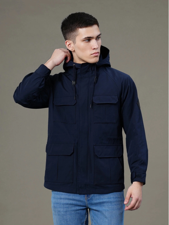 RedTape Hooded Four Pocket Jacket for Men | Enhanced Comfort