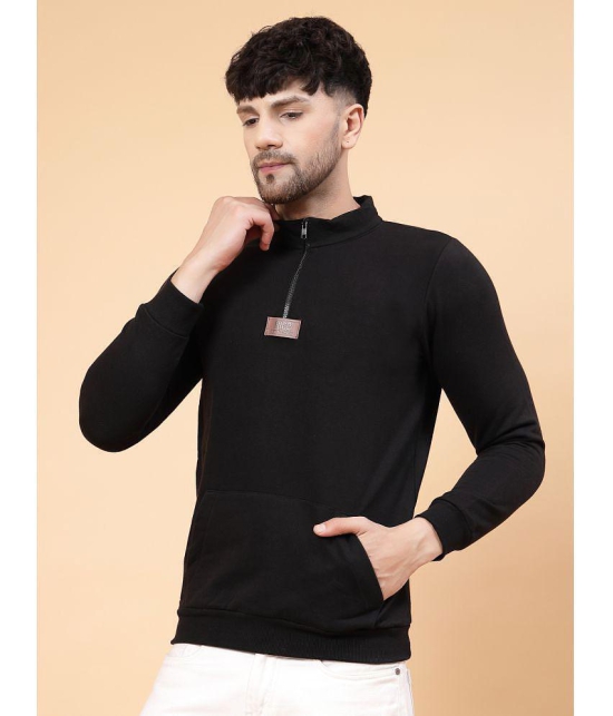 Rigo Cotton Round Neck Mens Sweatshirt - Black ( Pack of 1 ) - None