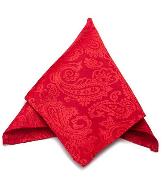 PENYAN Red Printed Satin Necktie - Red