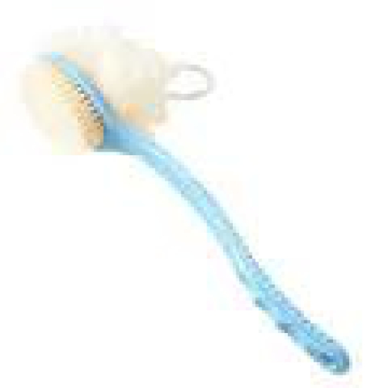 2 IN 1 LOOFAH & BRUSH WITH HANDLE-For Male & Female