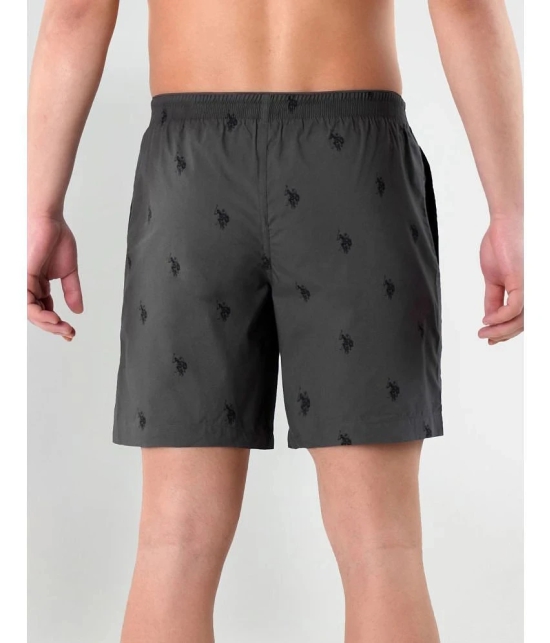 U.S. Polo Assn. Dark Grey Cotton Mens Shorts ( Pack of 1 ) - None