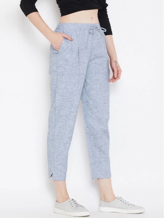 Women Blue Relaxed Trousers