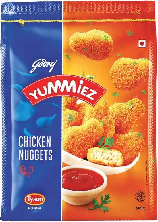 Godrej Yummiez Chicken Nuggets, 500 Gm