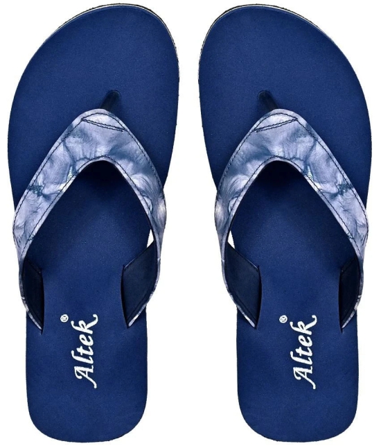 Altek - Navy Blue Womens Thong Flip Flop - None