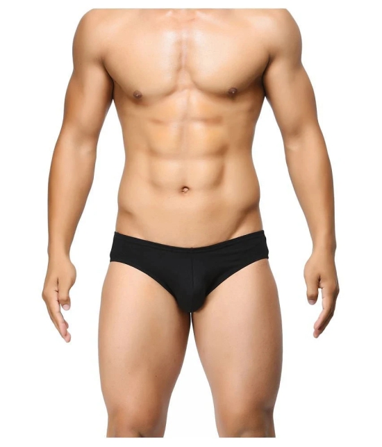 La Intimo Cotton Mens Briefs ( Black ) - 38