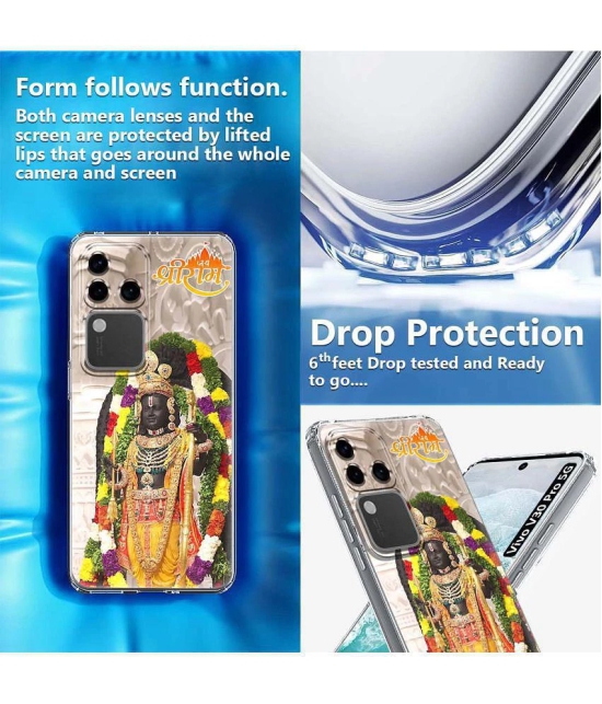 NBOX Multicolor Printed Back Cover Silicon Compatible For Vivo V30 Pro 5G ( Pack of 1 )