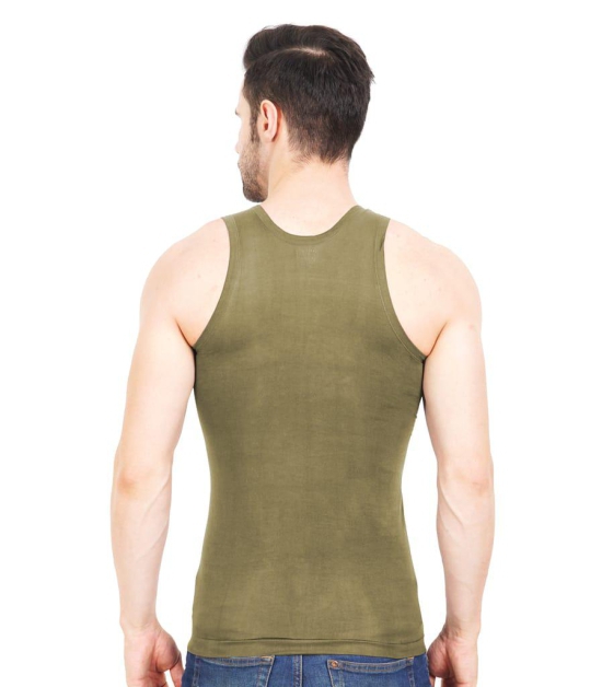 NRG Mens Sleeveless Colour Cotton Vest  ( Pack of 1 Light Green ) G23
