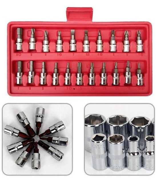 FAB Innovations 46 in 1 Pcs Tool Kit & Screwdriver and Socket Set Multi Purpose Tool Case (Color May Vary)