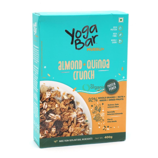 YOBA BREAKFAST MUESLI  ALMOND  QUINOA CRUNCH 400G