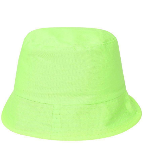 Zacharias Girl's Cotton Solid Fishermen Bucket Hat Green (Pack of 1) (8-14 Years) - None