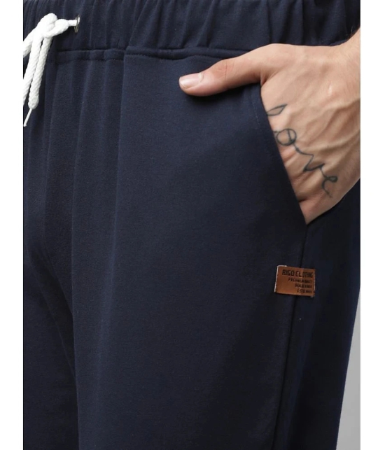 Rigo Navy Cotton Mens Joggers ( Pack of 1 ) - None