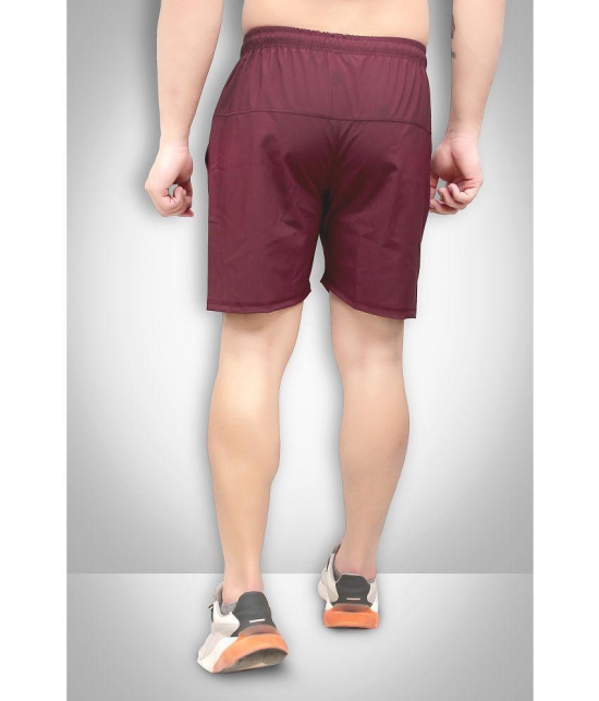 Forbro - Maroon Polyester Men's Running Shorts ( Pack of 1 ) - None