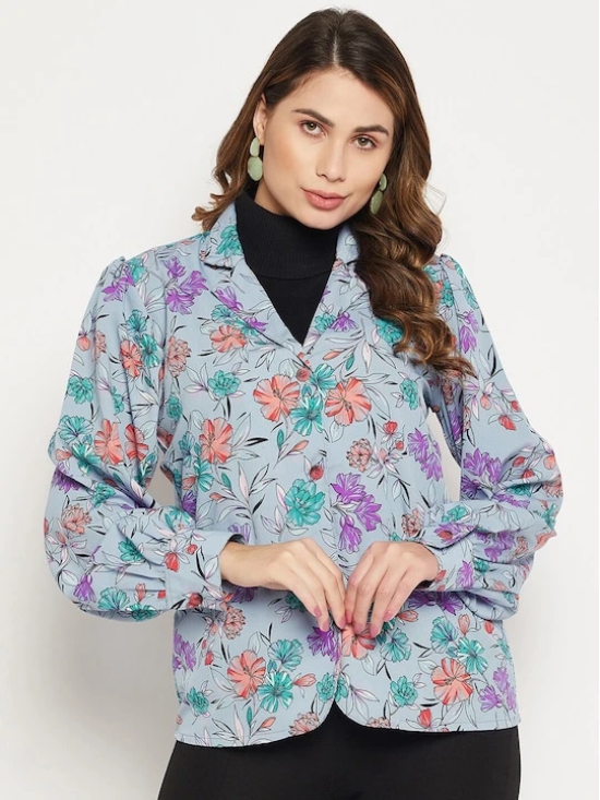 Long Sleeves Relaxed Floral Printed Casual Shirt