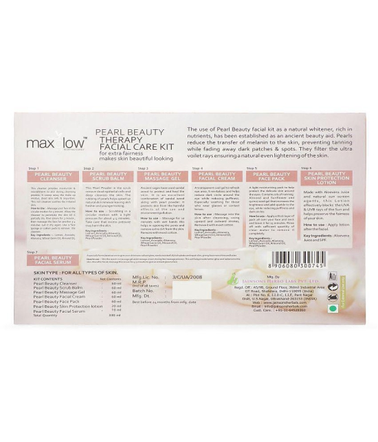 MaxGlow PEARL BEAUTY THERAPY FACIAL CARE KIT Facial Kit 330gm gm Pack of 7