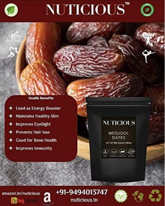 NUTICIOUS Medjool Dates-900gm