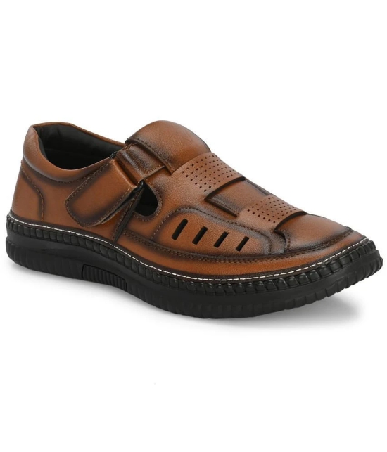 viv - Brown Mens Sandals - None