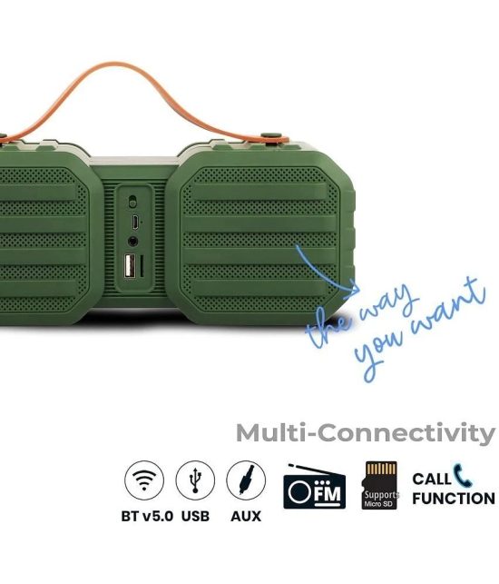 Zebronics Feast 51 14 W Bluetooth Speaker Bluetooth v5.0 with Call function Playback Time 20 hrs Green - Green