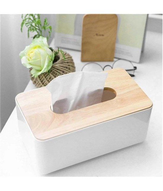 GEEO Car Tissue Dispenser Plastic White