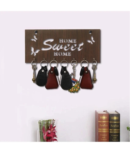 JaipurCrafts Brown Wood Key Holder - Pack of 1