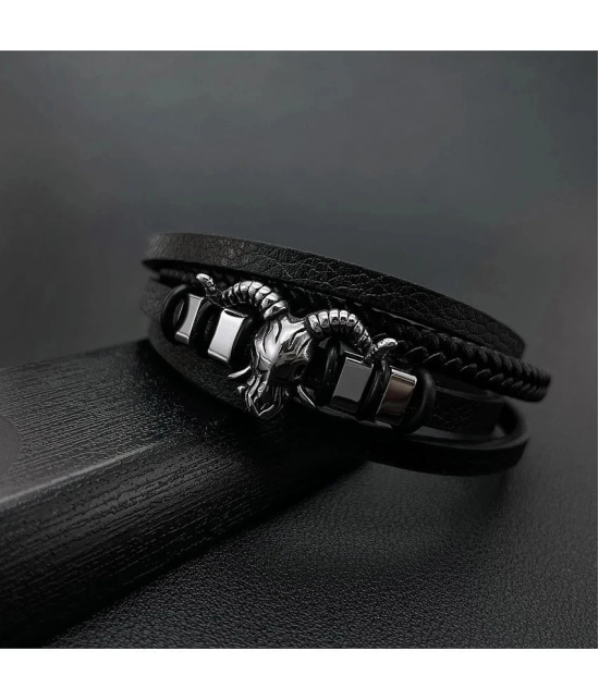 FASHION FRILL Black Bracelet ( Pack of 1 ) - None