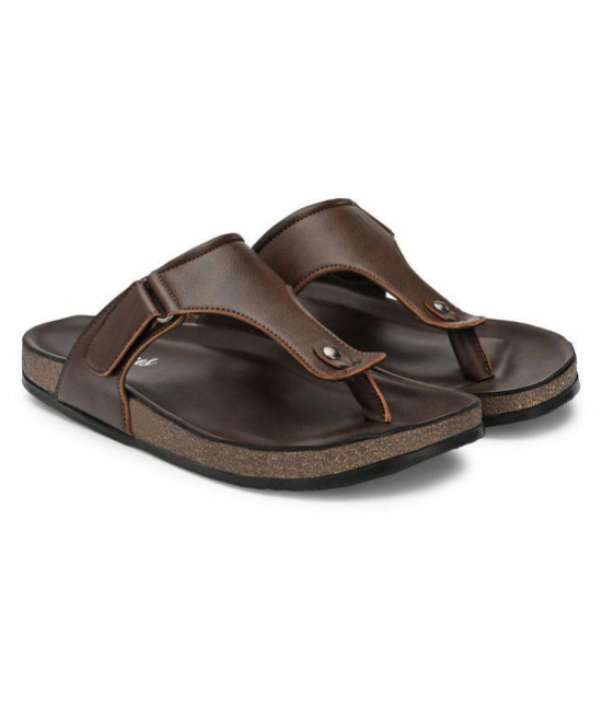 SHENCES Brown Flip Flops - 10