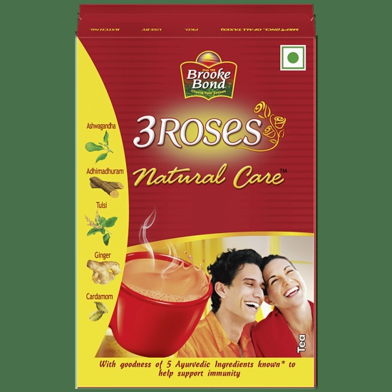 Brooke Bond 3 Roses Natural Care Tea Powder, 250 gms