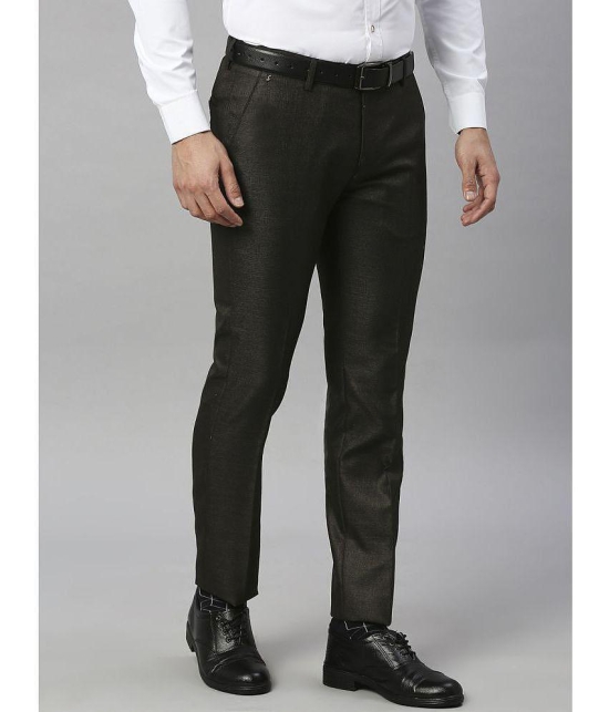 Solemio Dark Brown Regular Formal Trouser ( Pack of 1 ) - None